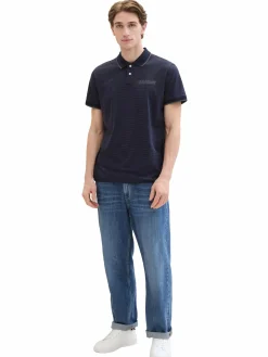 Herren Tom Tailor Herren Poloshirt mit Streifen