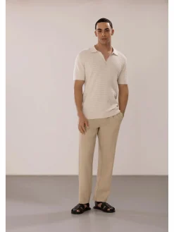 Herren IX-O Herren Poloshirt mit Struktur