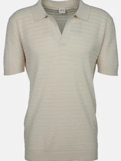 Herren IX-O Herren Poloshirt mit Struktur