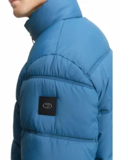 Herren Tom Tailor Herren Pufferjacke mit herausnehmbarer Kapuze im Stehkragen