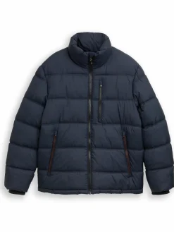 Herren Tom Tailor Herren Pufferjacke mit herausnehmbarer Kapuze im Stehkragen