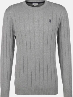 Herren U.S. Polo Assn. Herren Pullover mit Struktur