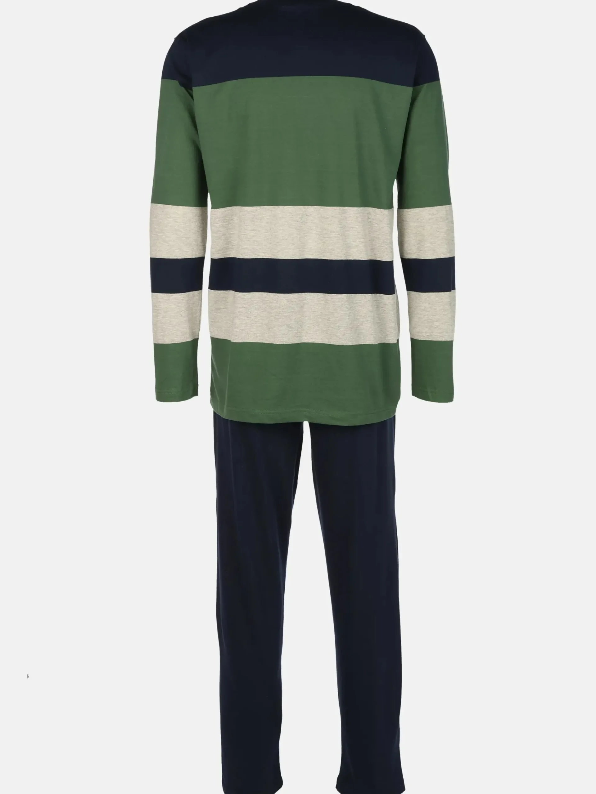 Herren Jim Spencer Herren Pyjama mit gestreiftem Oberteil