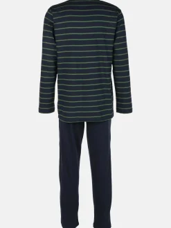 Herren Jim Spencer Herren Pyjama mit gestreiftem Oberteil