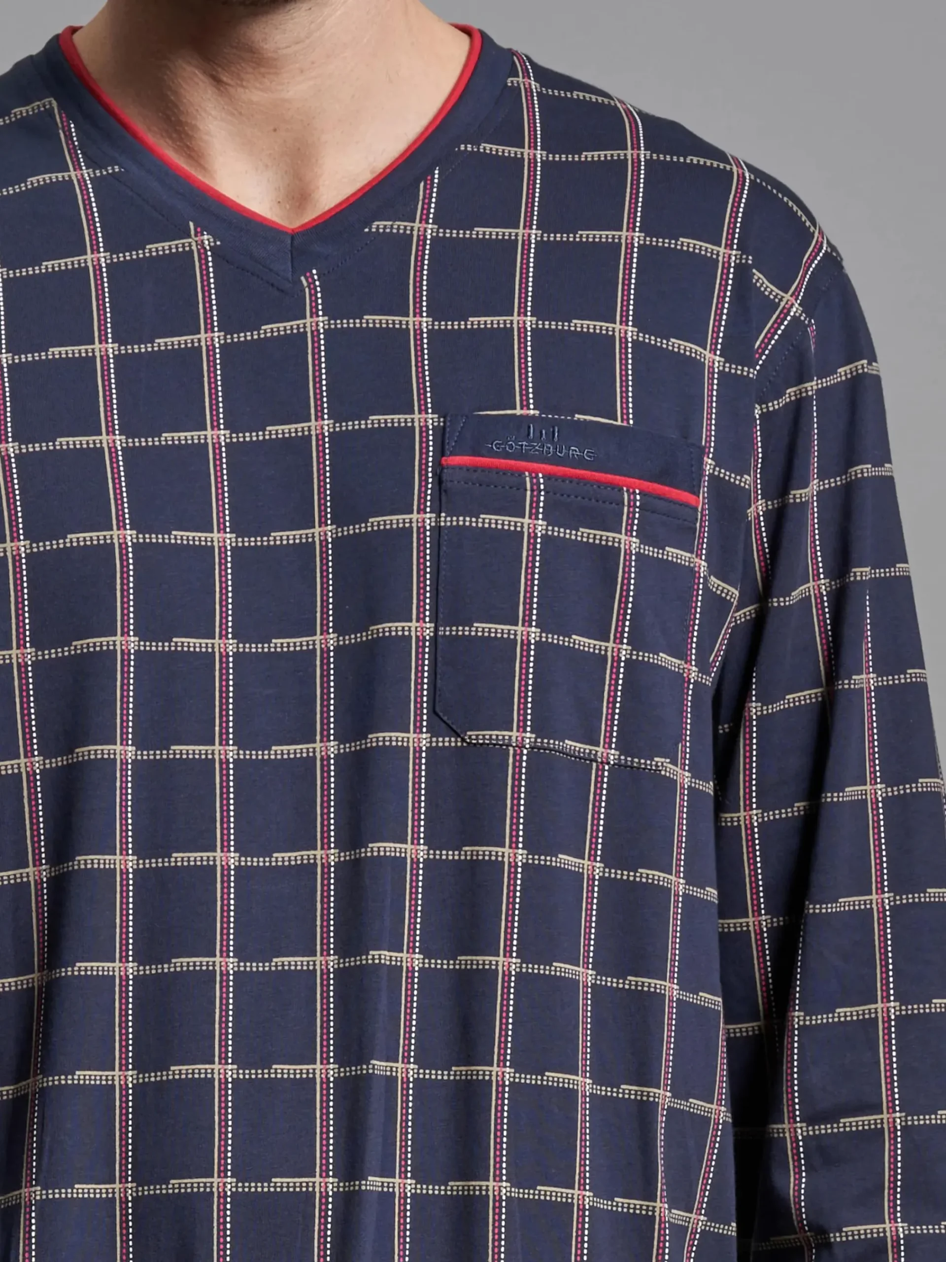 Herren Götzburg Herren Pyjama mit Print