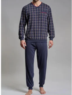 Herren Götzburg Herren Pyjama mit Print