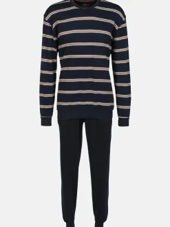 Herren Götzburg Herren Pyjama mit Streifen