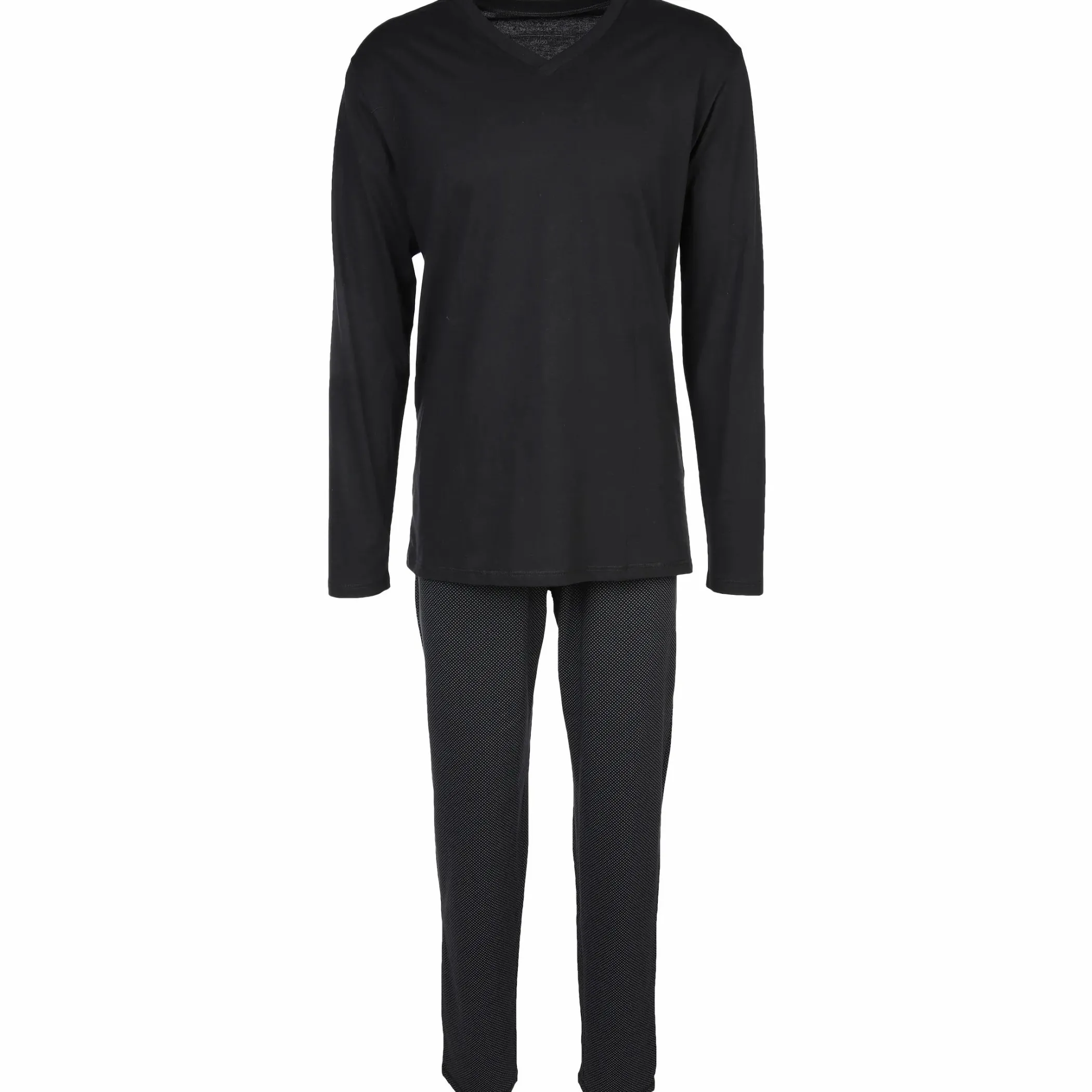Herren UNCOVER by Schiesser Herren Pyjama mit V-Ausschnitt