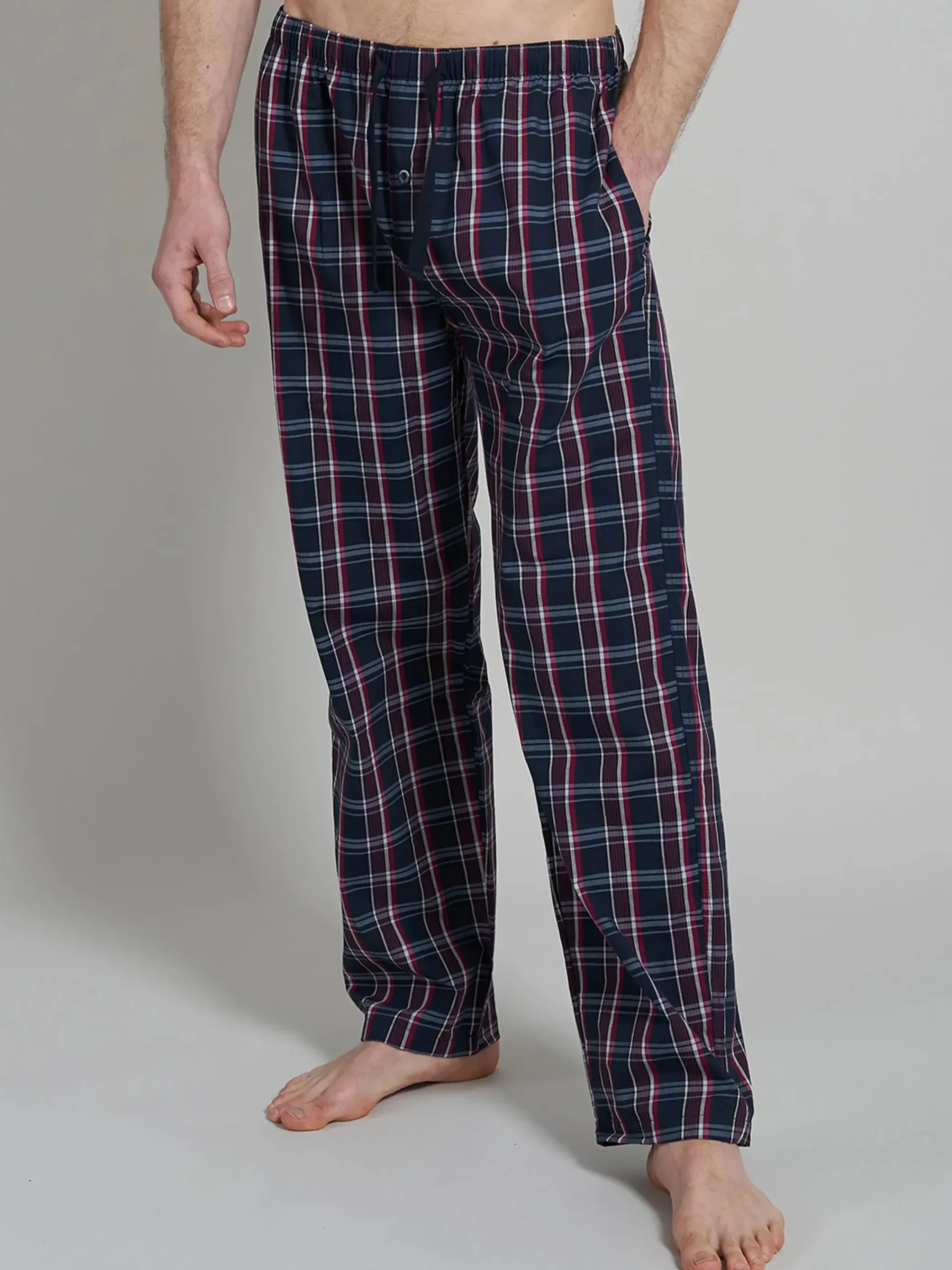 Herren Götzburg Herren Pyjamahose mit Karos