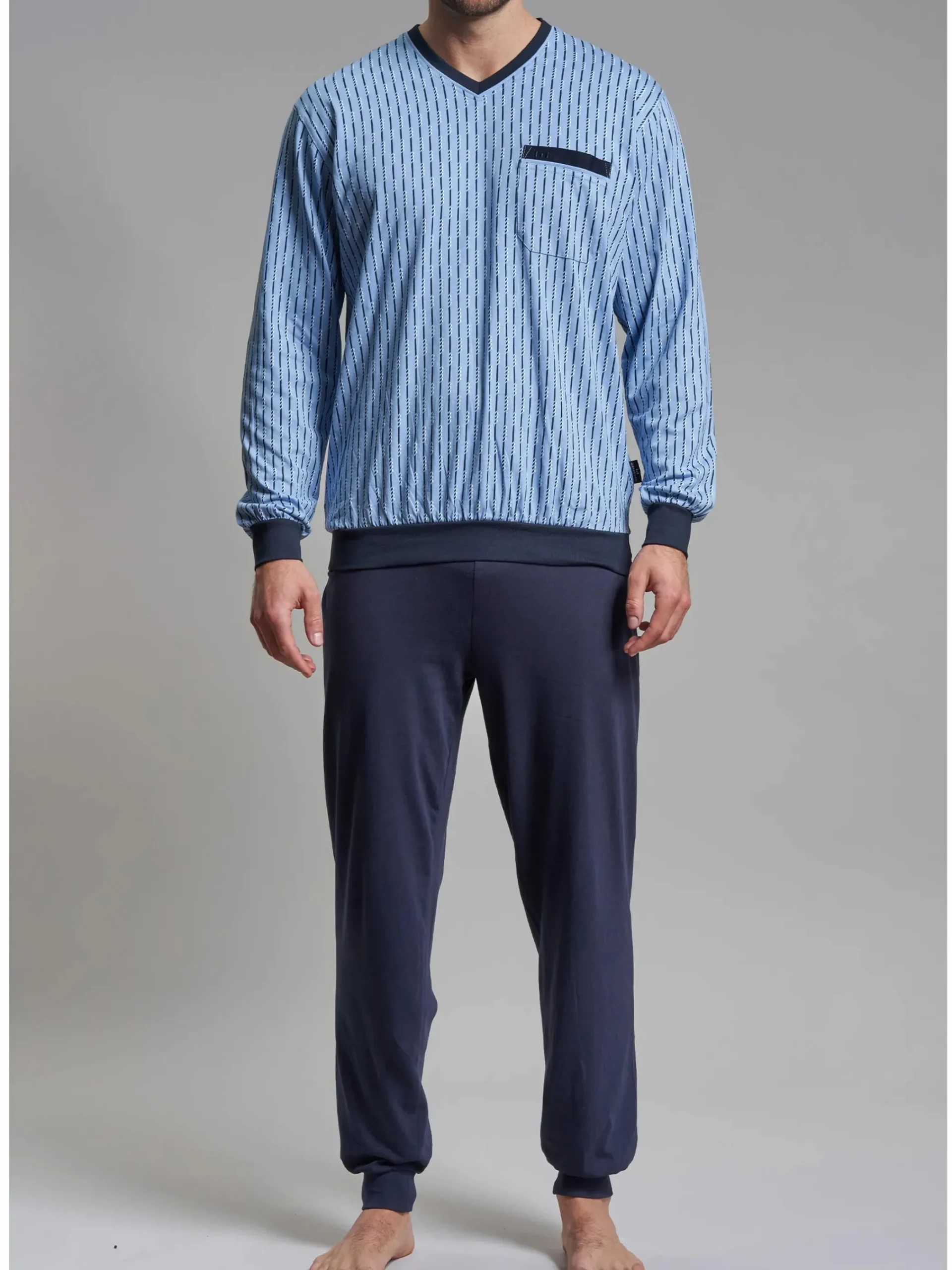 Herren Götzburg Herren Pyjame mit Print