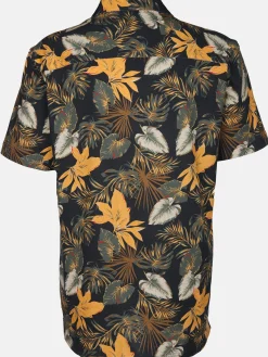 Herren Jim Spencer Herren Resorthemd mit kurzem Arm und Alloverprint