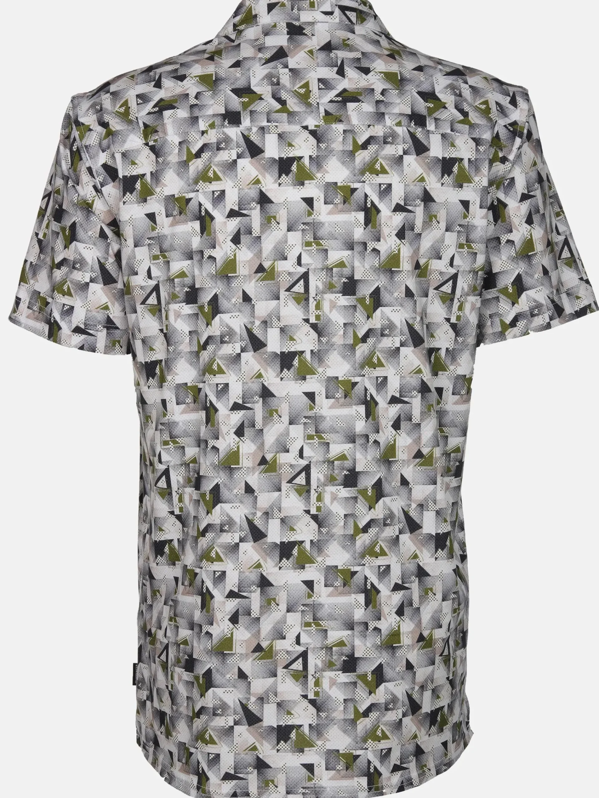 Herren Jim Spencer Herren Resorthemd mit kurzem Arm und Alloverprint