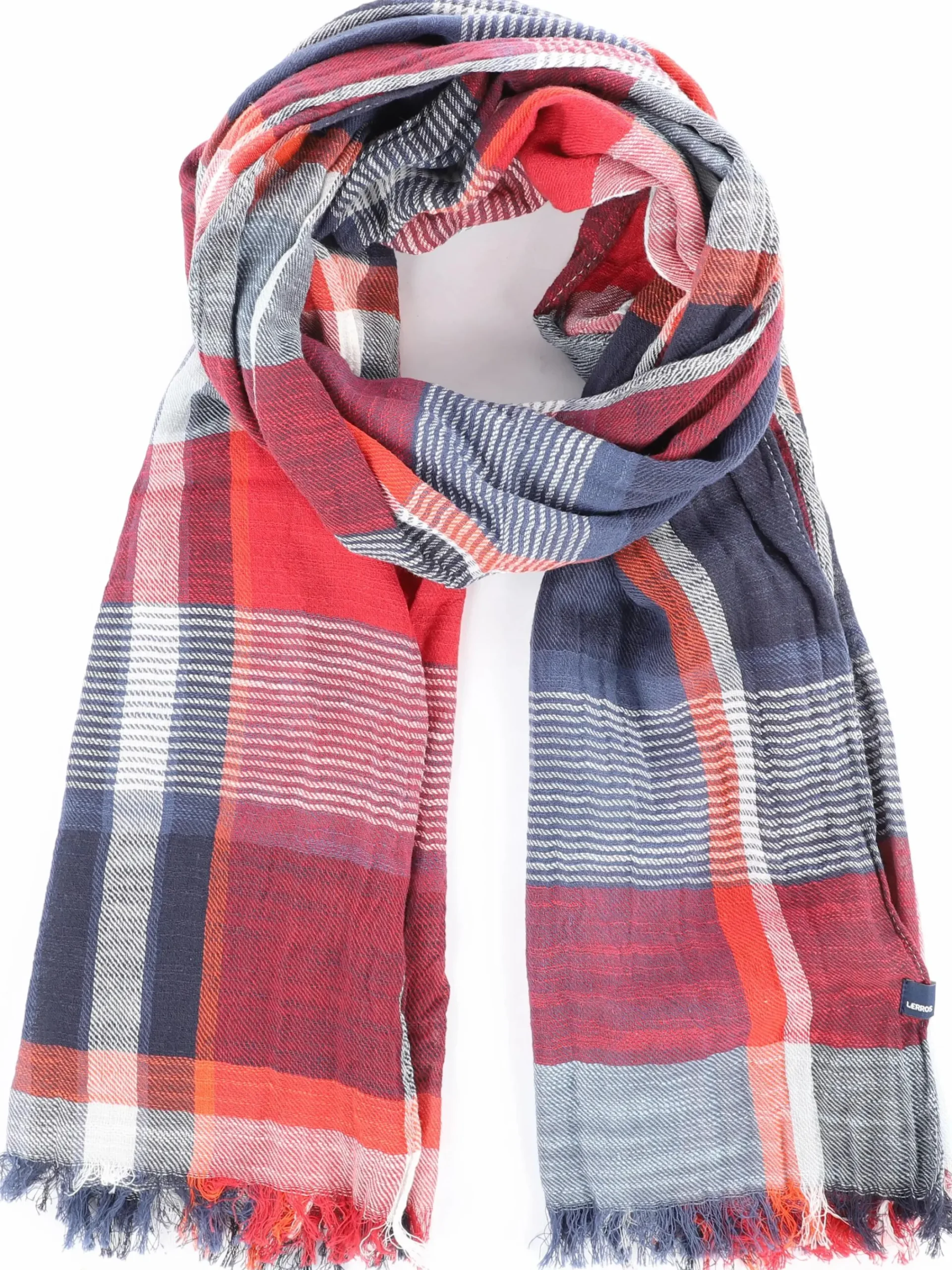 Herren Lerros Herren Schal mit Karos