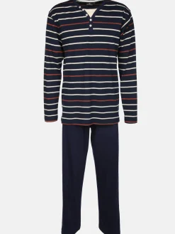 Herren Jim Spencer Herren Schlafanzug mit hübschem Ausschnitt