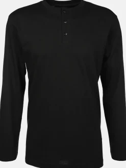 Herren Jim Spencer Herren Schlafshirt mit Knopfleiste