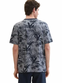 Herren Tom Tailor Herren Shirt mit Blätterprint