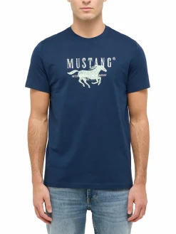 Herren Mustang Herren Shirt mit Frontprint