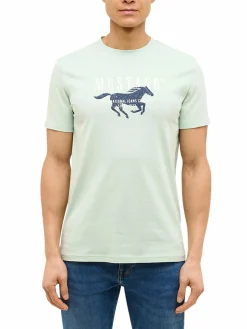Herren Mustang Herren Shirt mit Frontprint