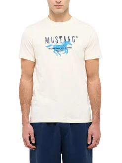 Herren Mustang Herren Shirt mit Frontprint