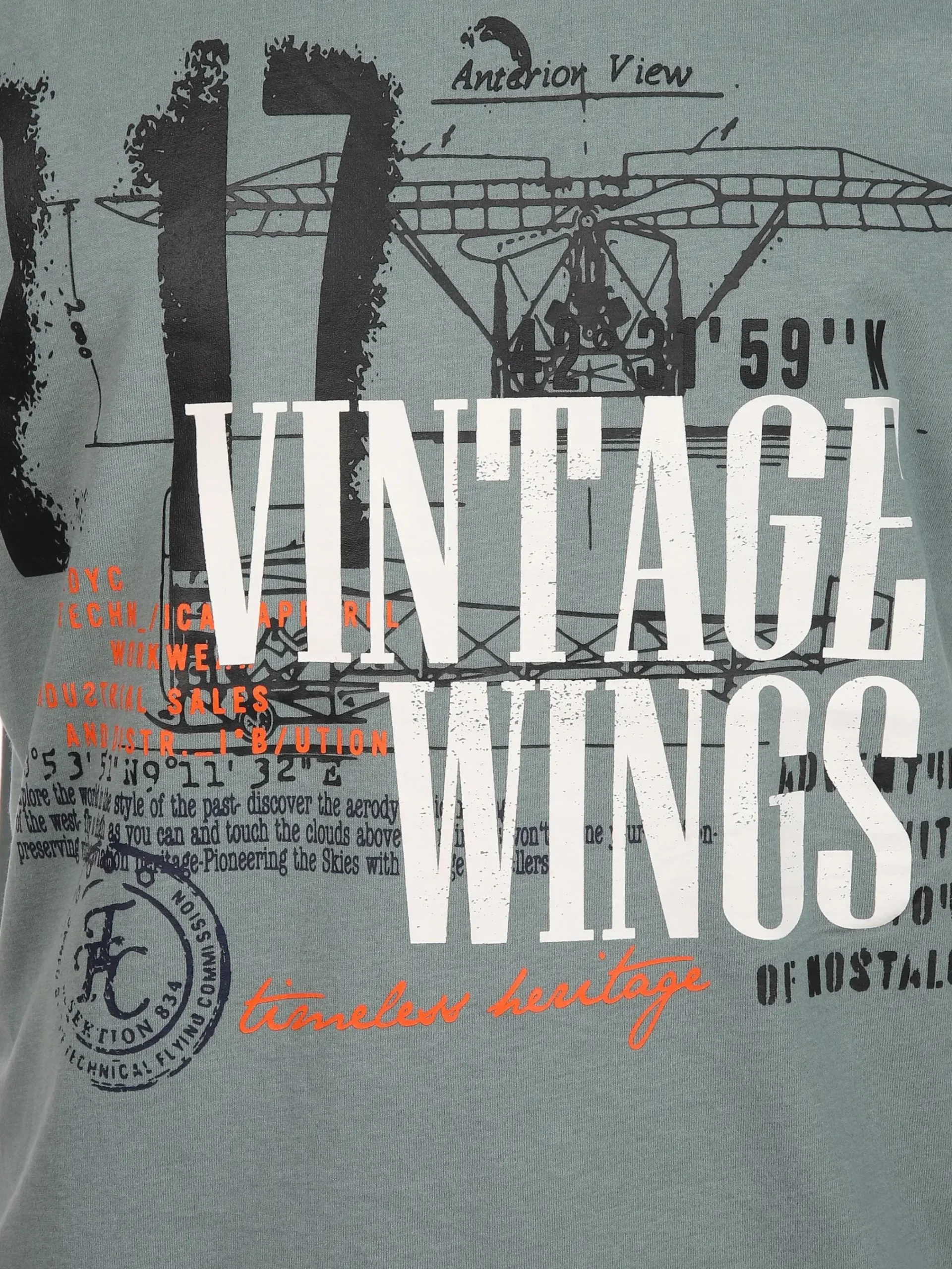 Herren Jim Spencer Herren Shirt mit Frontprint