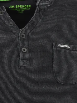Herren Jim Spencer Herren Shirt mit Rippstruktur