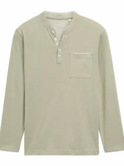 Herren Tom Tailor Herren Shirt mit Serafinoausschnitt