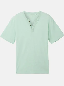 Herren Tom Tailor Herren Shirt mit Serafinoausschnitt