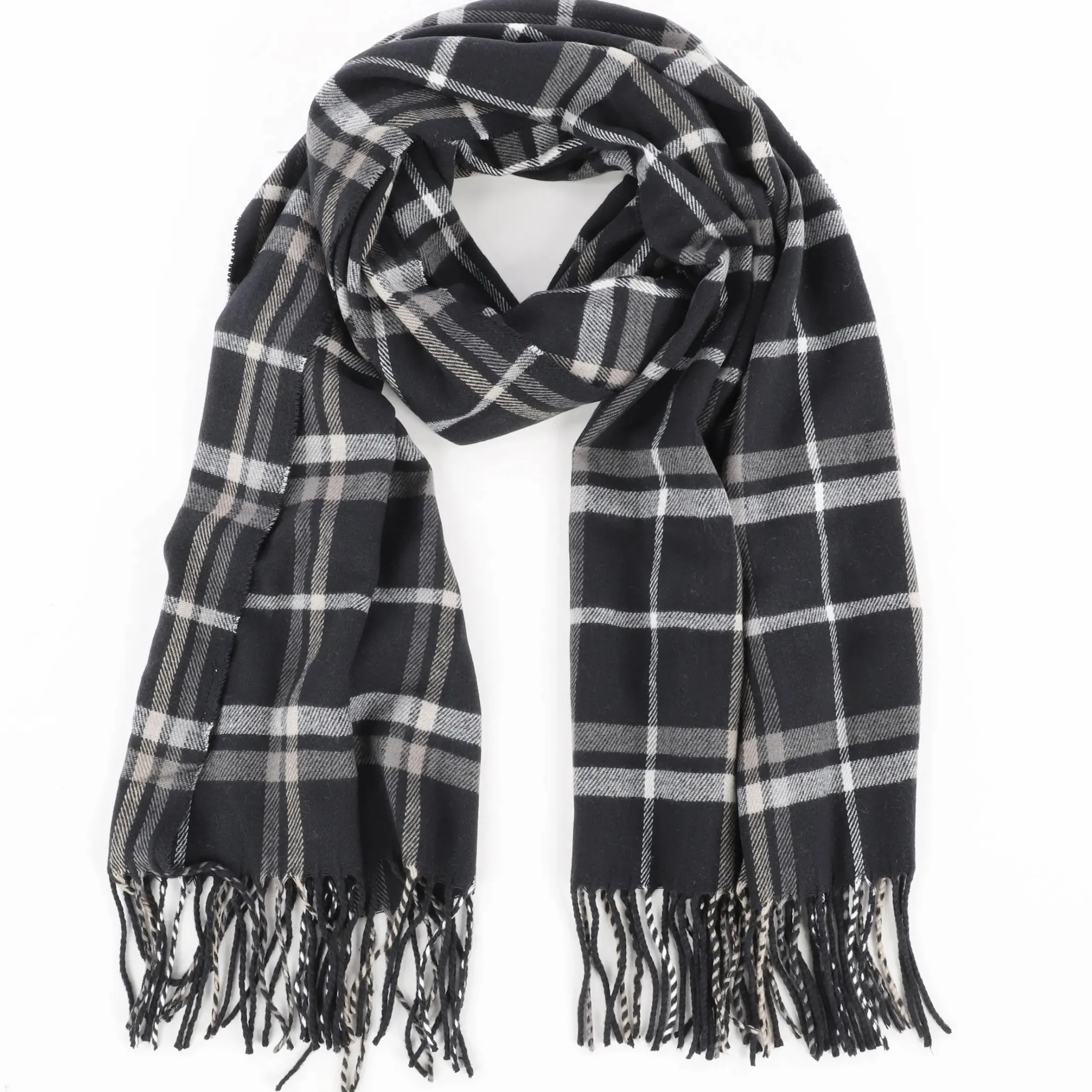 Herren Jim Spencer Herren Softacrylschal mit Muster