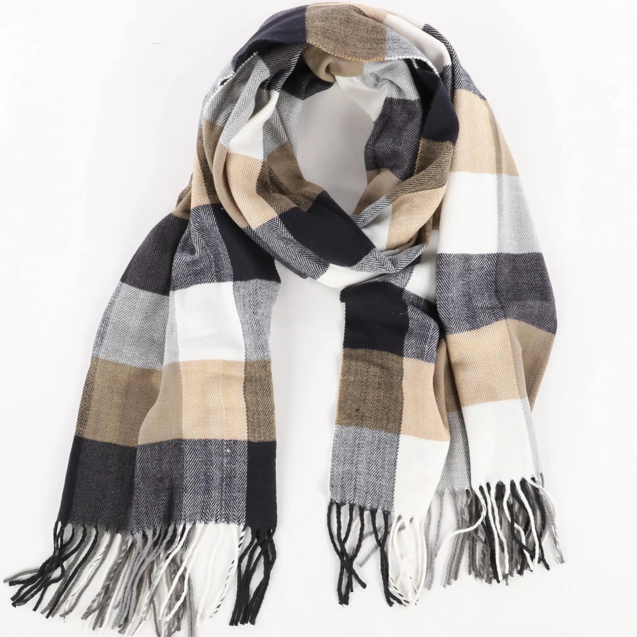 Herren Jim Spencer Herren Softacrylschal mit Muster