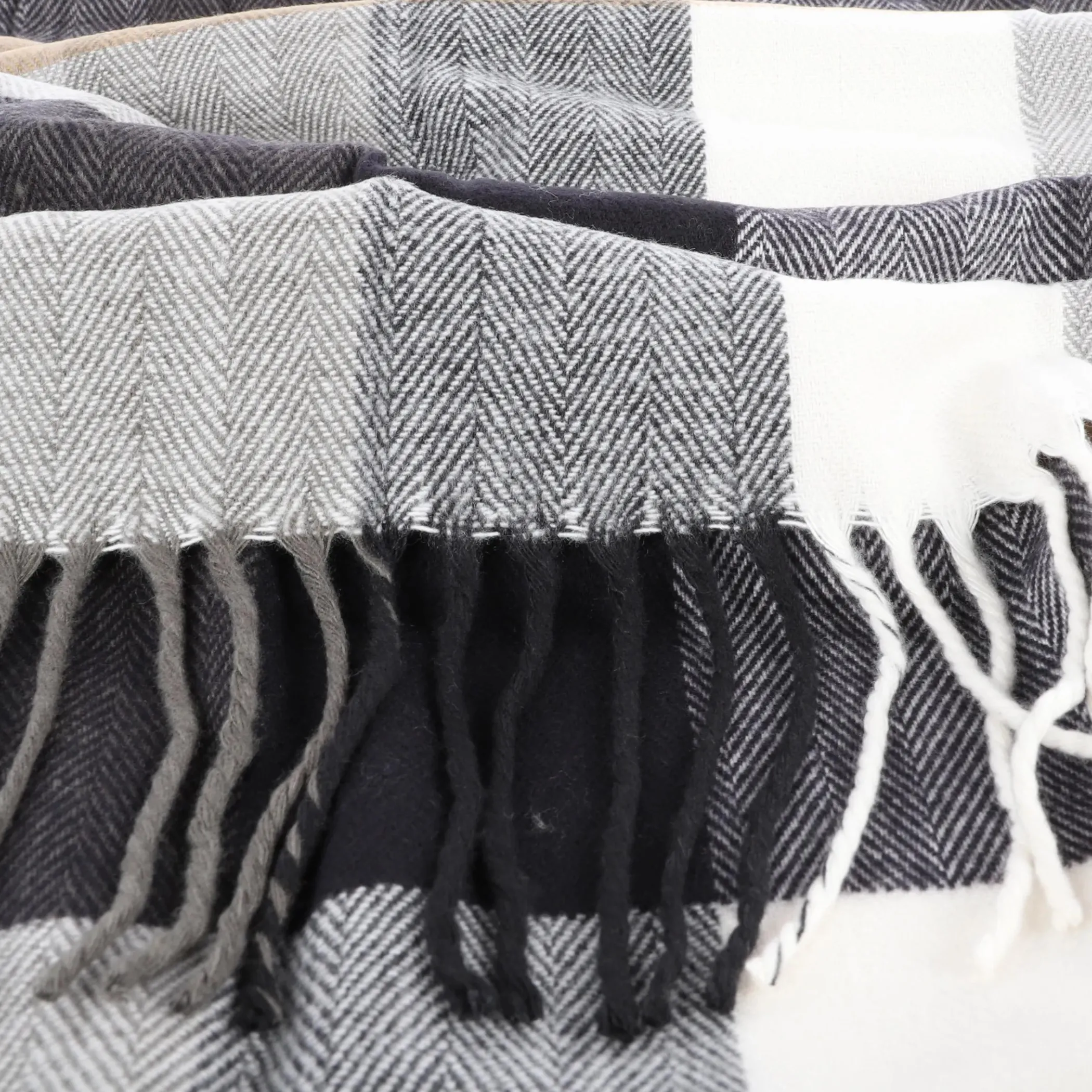 Herren Jim Spencer Herren Softacrylschal mit Muster