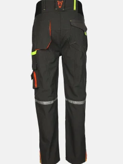 Herren Worker Herren Softshell Arbeitshose mit Neondetails