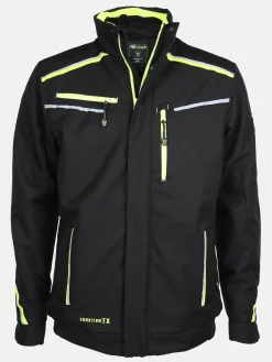 Herren Worker Herren Softshelljacke mit Neondetails