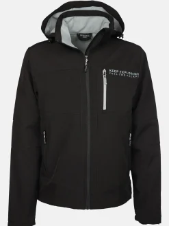 Herren Grinario Sports Herren Softshelljacke mit abnehmbarer Kapuze