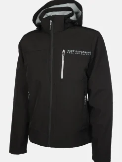 Herren Grinario Sports Herren Softshelljacke mit abnehmbarer Kapuze