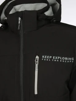 Herren Grinario Sports Herren Softshelljacke mit abnehmbarer Kapuze