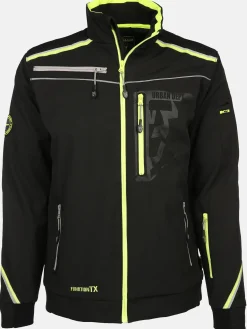Herren Worker Herren Softshelljacke mit Neondetails