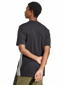 Herren Adidas Herren Sportshirt mit Logoprint