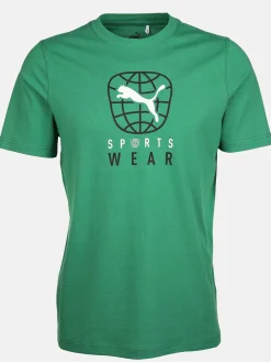 Herren Puma Herren Sportshirt mit Logoprint