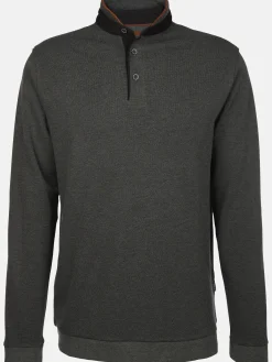 Herren Jim Spencer Herren Stehkragenshirt mit Knopfleiste