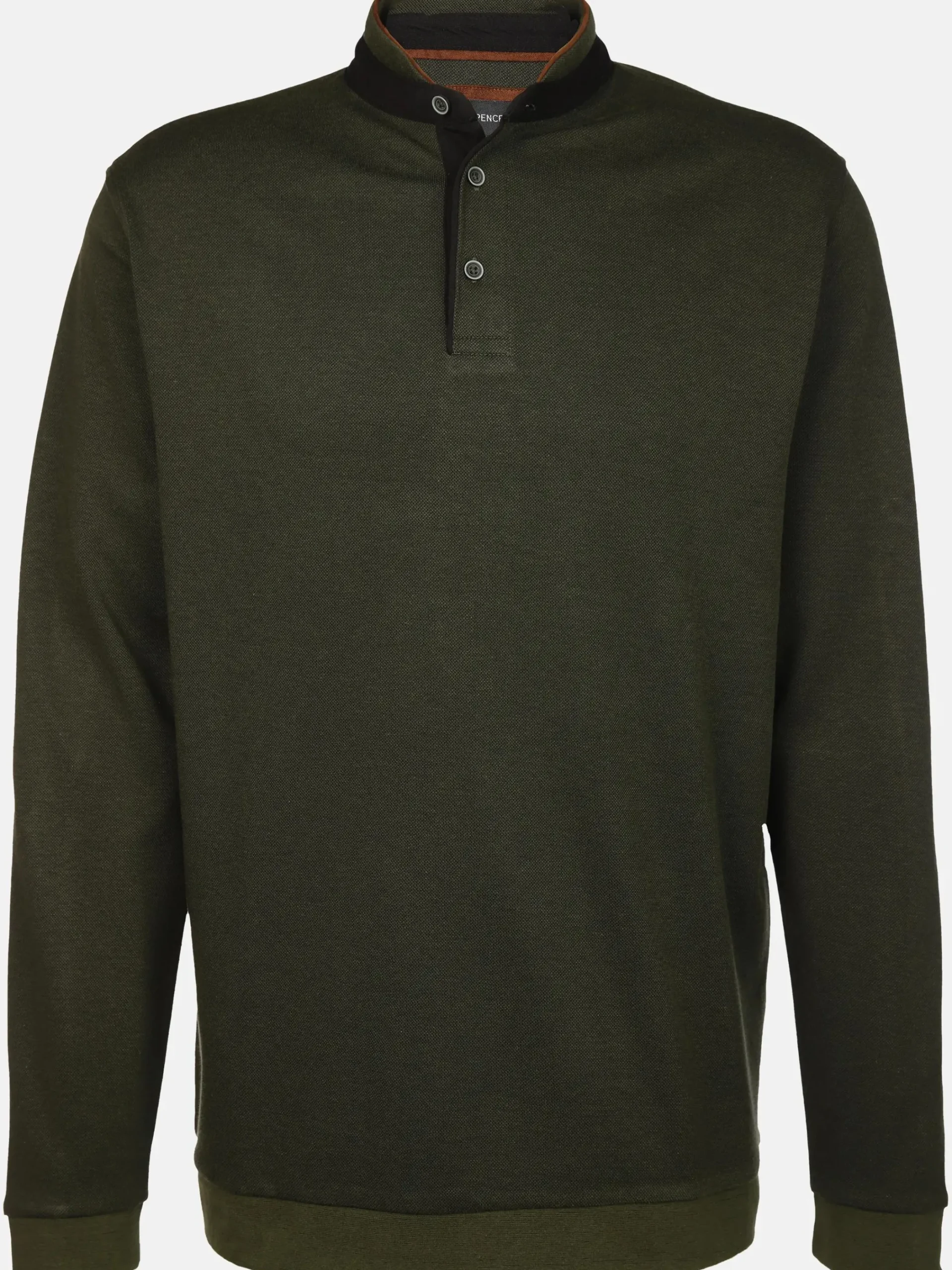 Herren Jim Spencer Herren Stehkragenshirt mit Knopfleiste