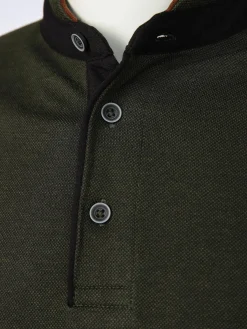 Herren Jim Spencer Herren Stehkragenshirt mit Knopfleiste