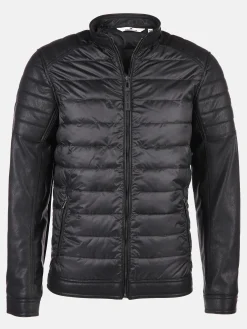 Herren Tom Tailor Herren Steppjacke mit Kunstleder