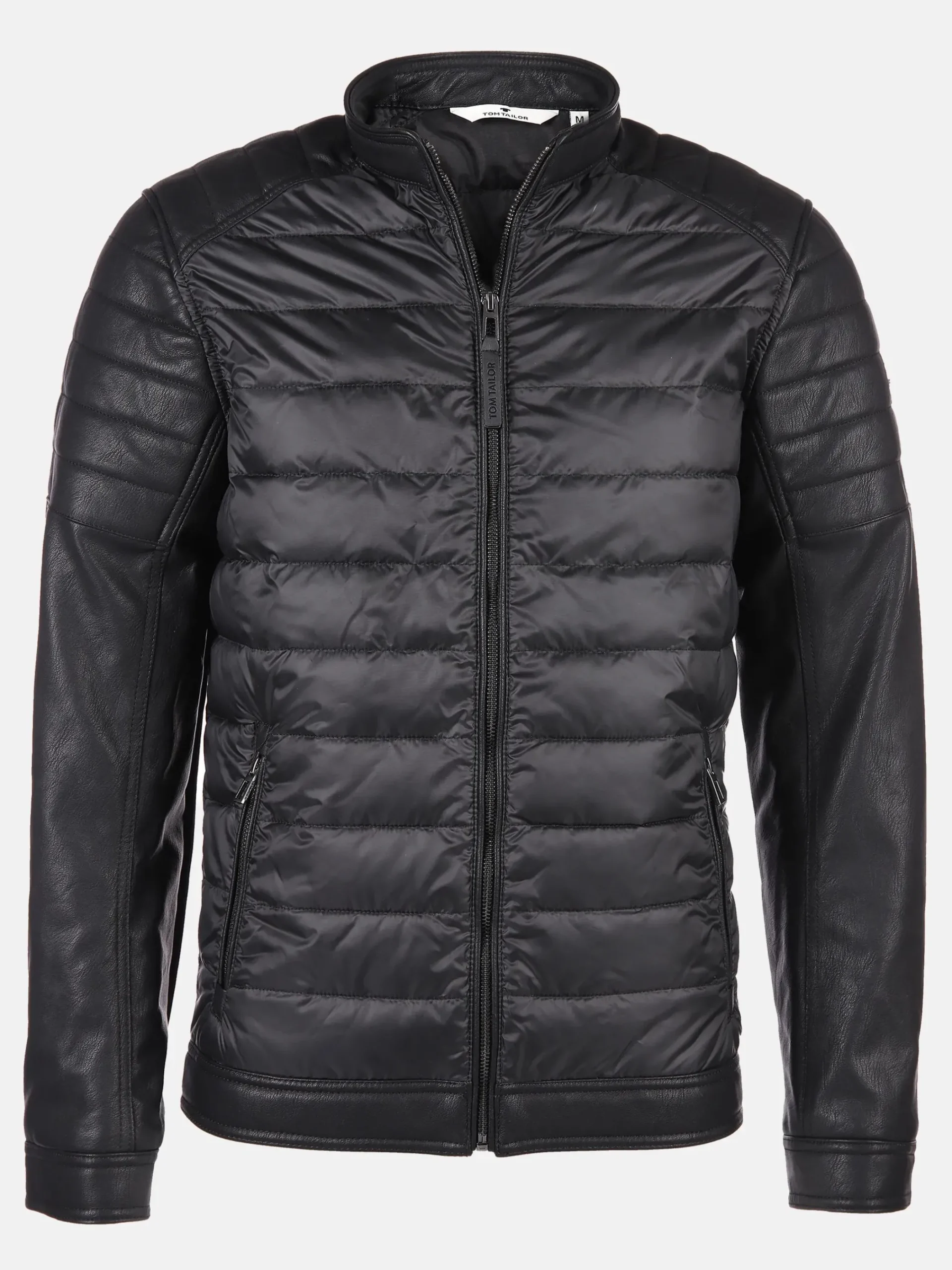 Herren Tom Tailor Herren Steppjacke mit Kunstleder