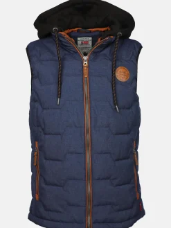 Herren Southern Territory Herren Steppweste 2in1 mit Kapuze