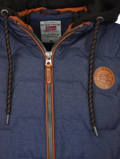 Herren Southern Territory Herren Steppweste 2in1 mit Kapuze