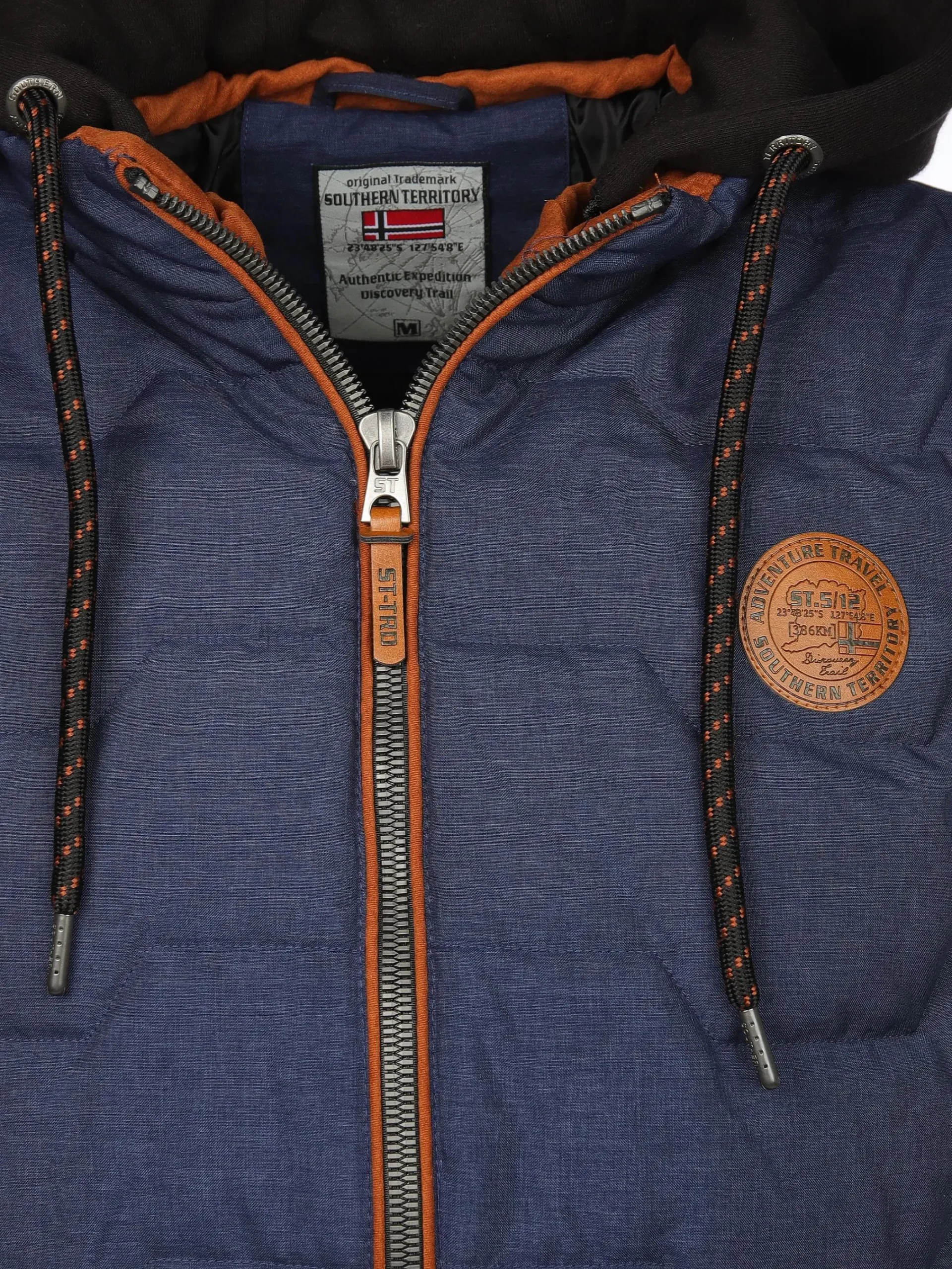 Herren Southern Territory Herren Steppweste 2in1 mit Kapuze