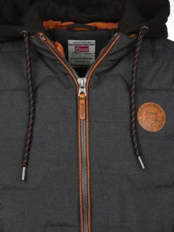 Herren Southern Territory Herren Steppweste 2in1 mit Kapuze