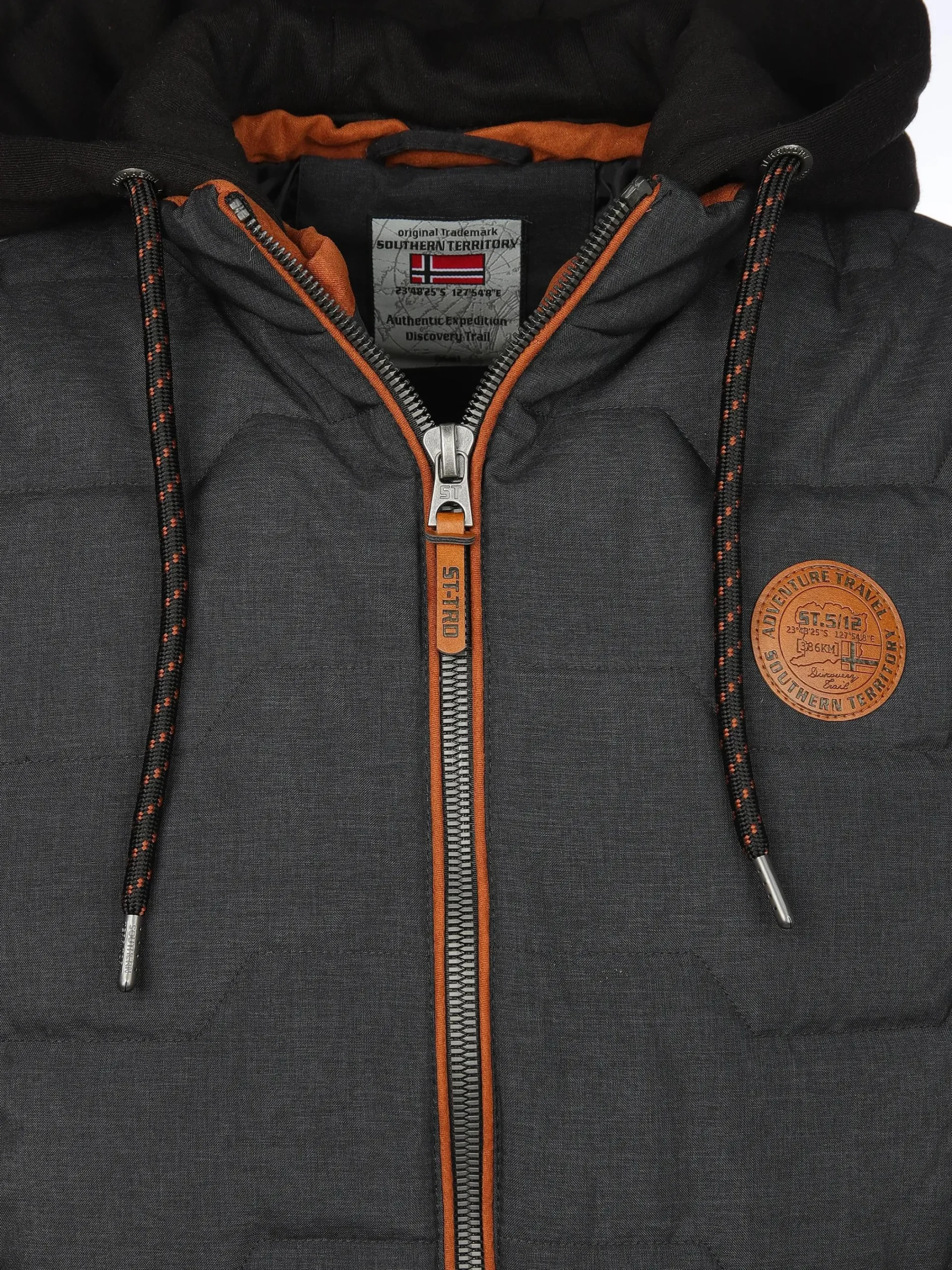 Herren Southern Territory Herren Steppweste 2in1 mit Kapuze