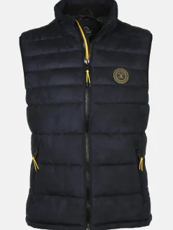 Herren Jim Spencer Herren Steppweste in Velour Optik