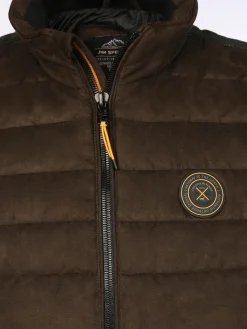 Herren Jim Spencer Herren Steppweste in Velour Optik